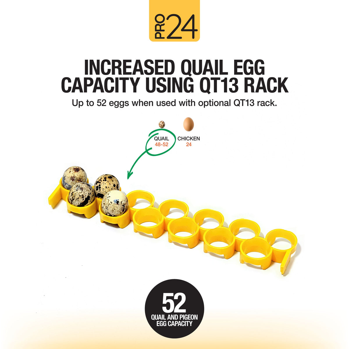 Pro24 Tabletop Automatic Egg Incubator (24 Eggs)