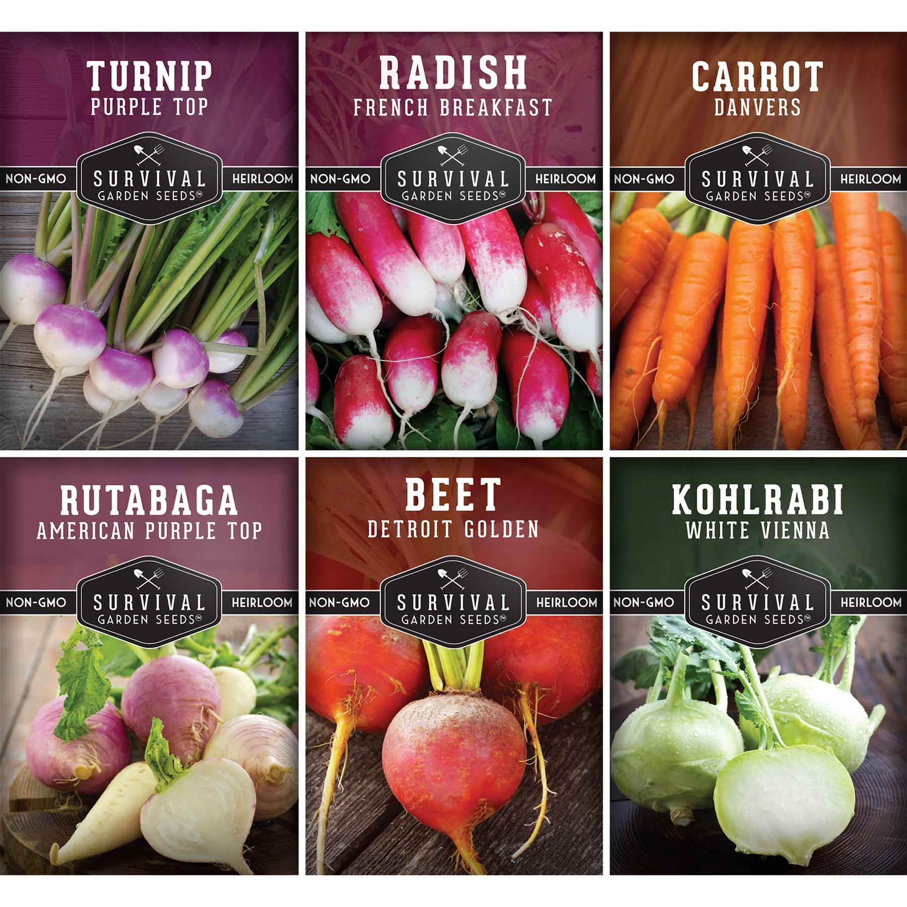 Root Vegetable Seed Collection – Cool-Season Carrots, Turnips, Radishe ...