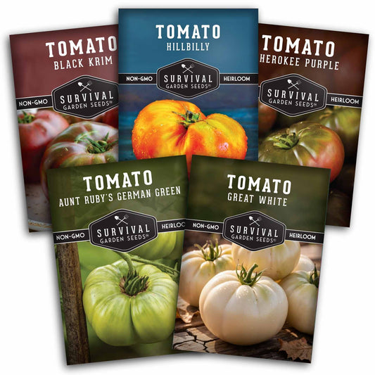 Colorful Tomato Seed Collection – Heirloom Rainbow Mix for Unique Flavors, Slicing & Summer Harvests