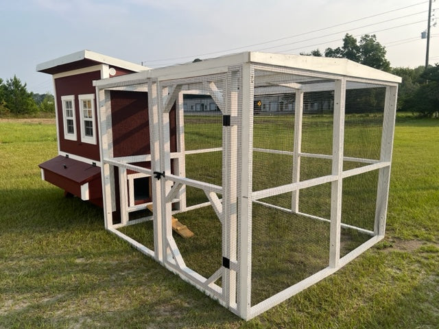 Wooden 8 Ft. Chicken Run (8’W X 8’L X 6’3”H)