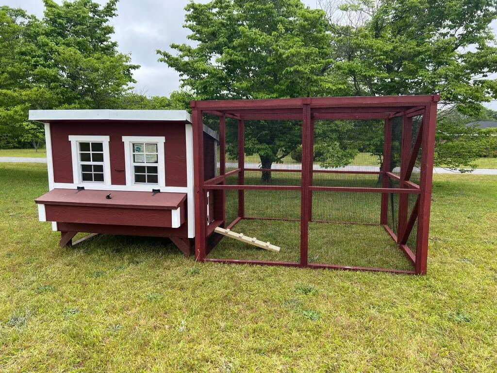 Wooden 16 Ft. Chicken Run (8’W X 16’L X 6’3”H)