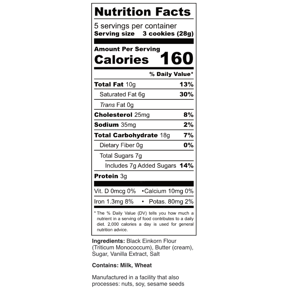 Bleinkorn Cookies (5 Pack)