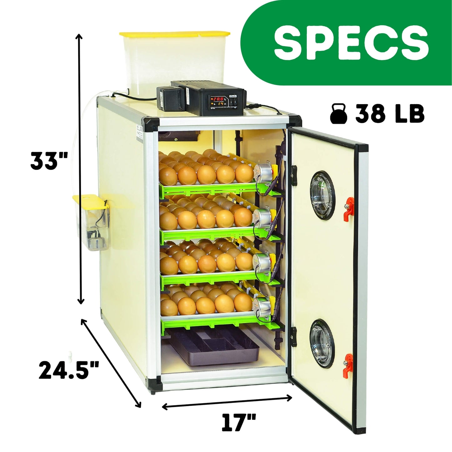 240 Eggs Incubator Kit (120 Set + 120 Hatch)