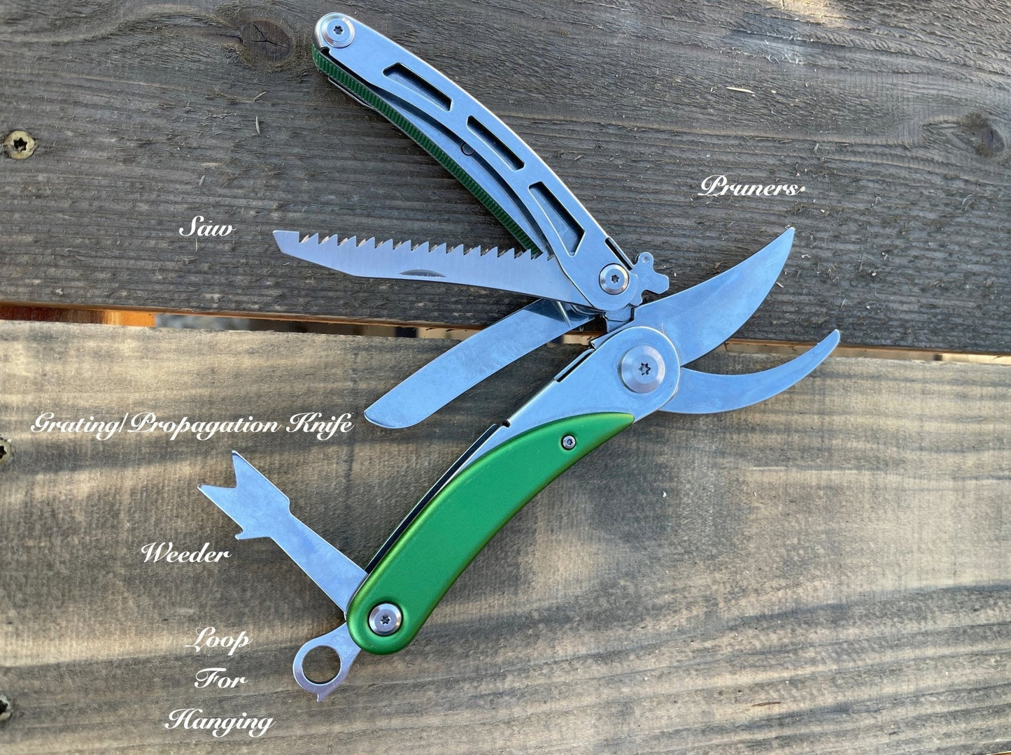 Engraved Gardener's Multi-Tool Gift Box — Tool, Case and Sharpener