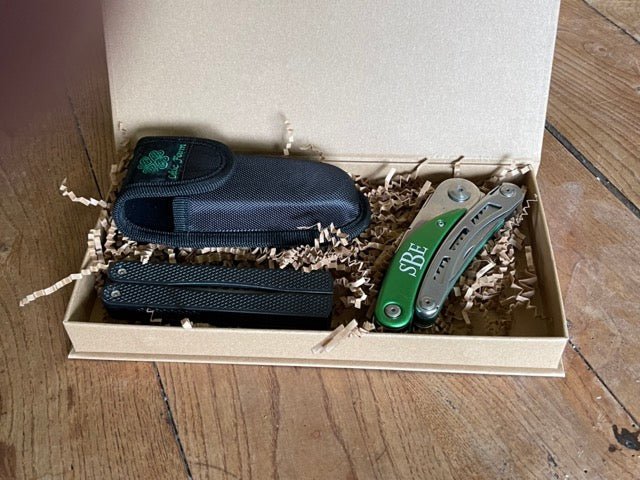 Engraved Gardener's Multi-Tool Gift Box — Tool, Case and Sharpener