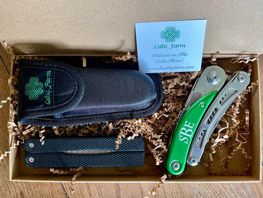 Engraved Gardener's Multi-Tool Gift Box — Tool, Case and Sharpener