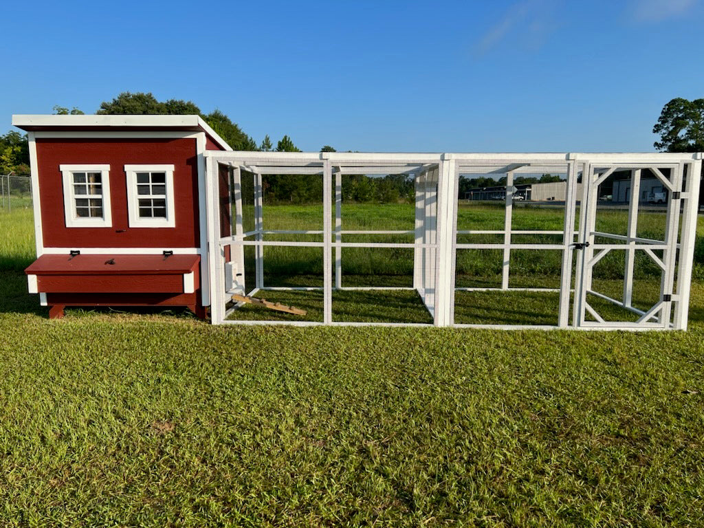 Wooden 16 Ft. Chicken Run (8’W X 16’L X 6’3”H)