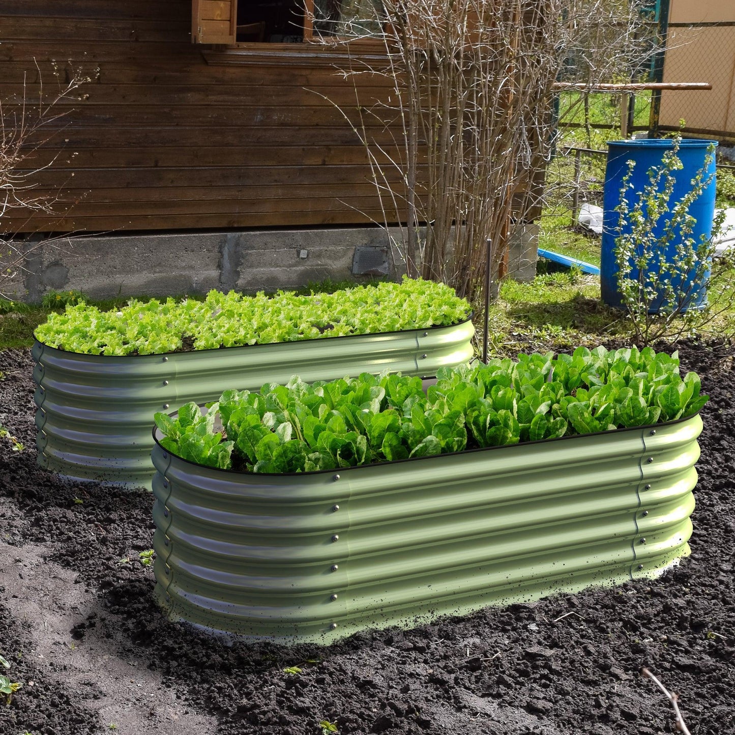 🎉 Olle 4-Style Modular Galvanized Raised Garden Beds [Build 1 of 4 Configurations]