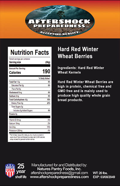 Hard Winter Wheat Berries Bucket — 14 Bag