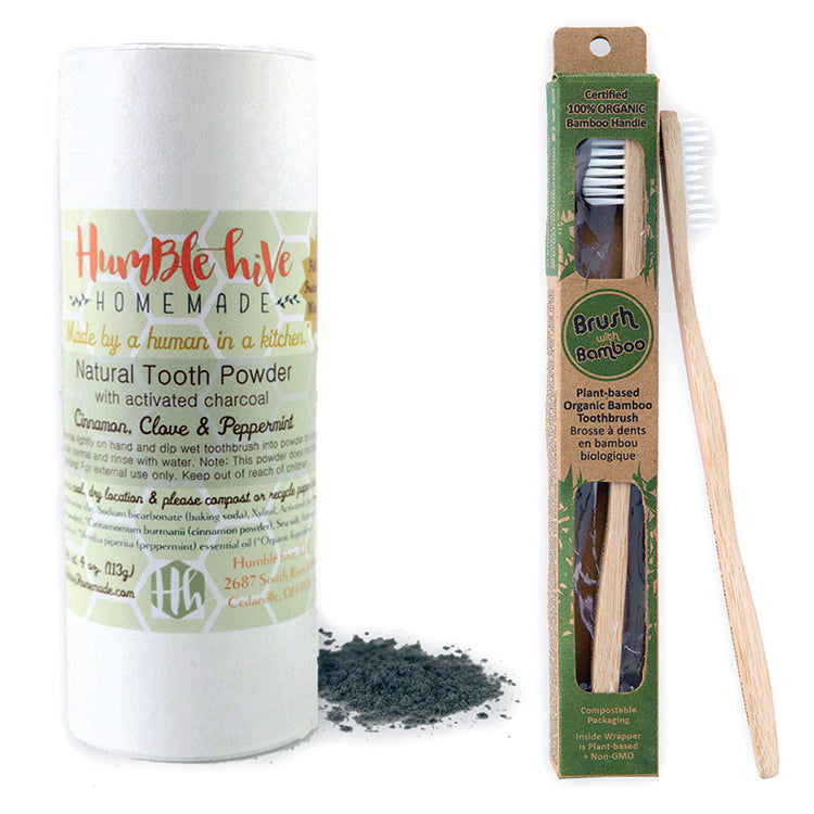 TOOTHBRUSH & TOOTH POWDER SET