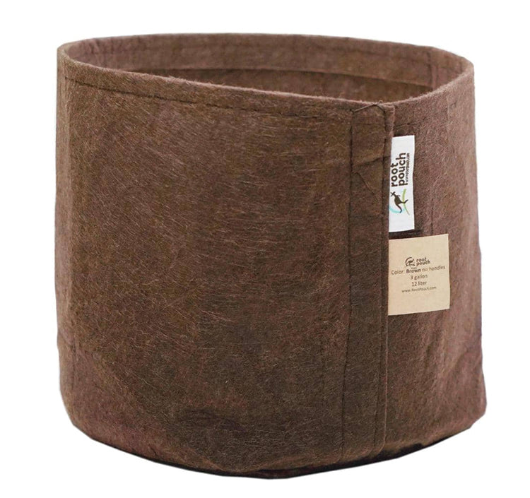 BROWN FABRIC PLANTER - 10 PACK