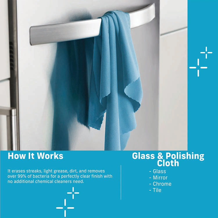 E-CLOTH, GLASS & POLISHING 4-PACK