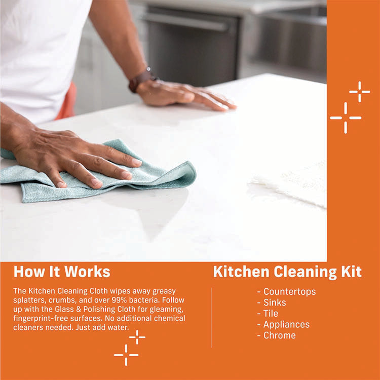 E-CLOTH, KITCHEN CLEANING 2-PACK