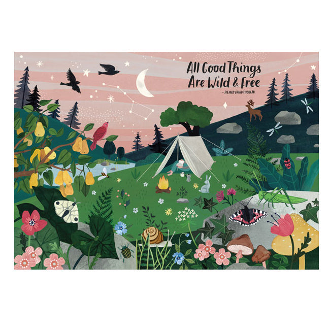 ALL GOOD THINGS ARE WILD AND FREE PUZZLE