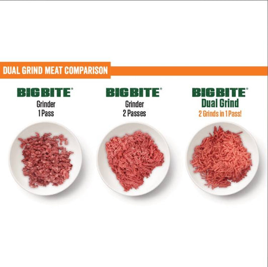 DUAL GRIND #8 BIG BITE MEAT GRINDER - 0.5 HP