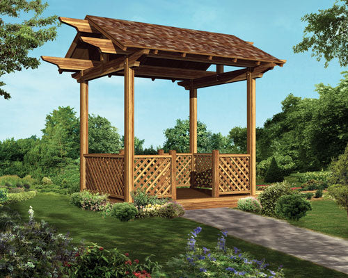 FAIRYBELL FOUR-SIDED GAZEBO, E-PLAN