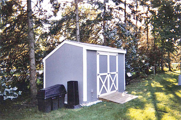 MONESSEN SALT BOX STORAGE SHEDS, E-PLAN