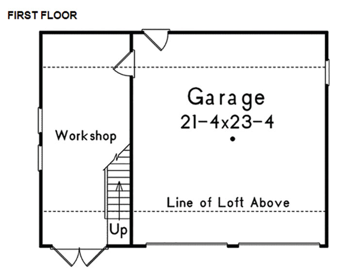 2-CAR GARAGE WITH WORKSHOP & LOFT, E-PLAN