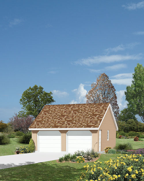 2-CAR WESTERN STYLE/REVERSE GABLE GARAGE, E-PLAN – Mother Earth News