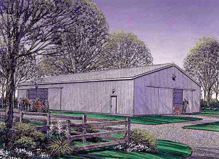 COUNTRYPLACE POLE BUILDING SHED, E-PLAN