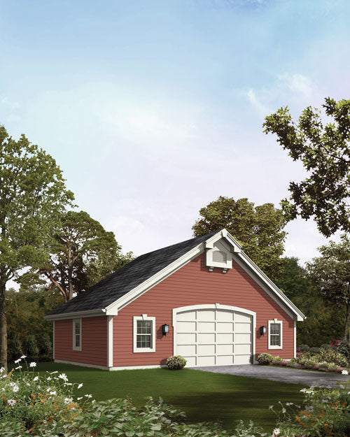 GARAGE WITH SHOP, MOWER STORAGE AND MORE, E-PLAN