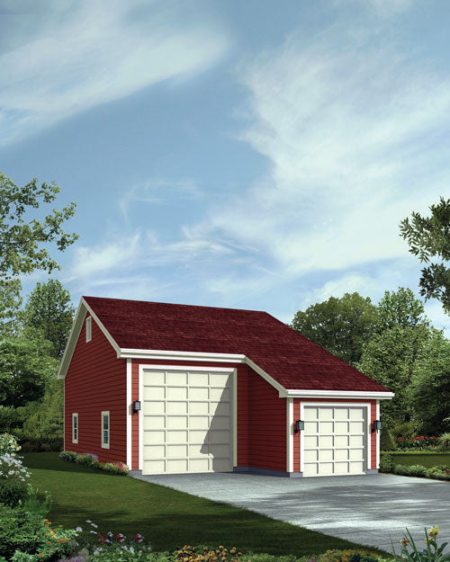 RV AND TANDEM GARAGE WITH SHOP, E-PLAN