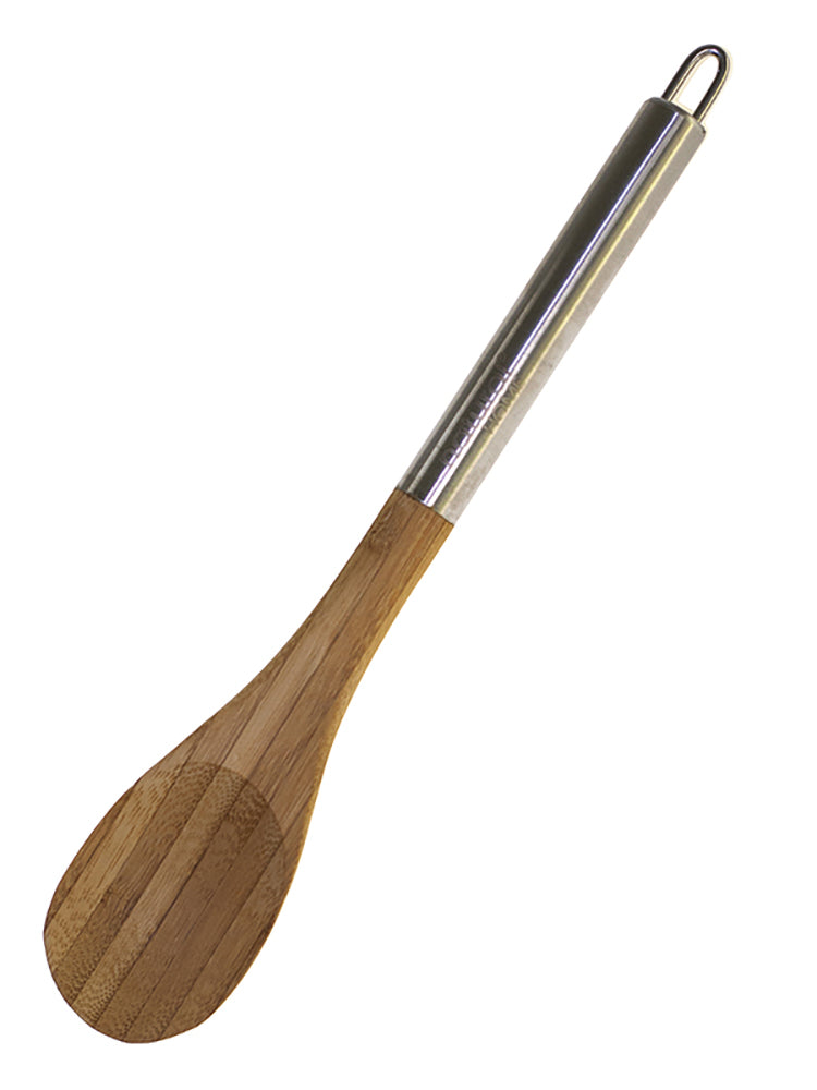 NATURAL HOME STAINLESS STEEL & BAMBOO SERVING SPOON
