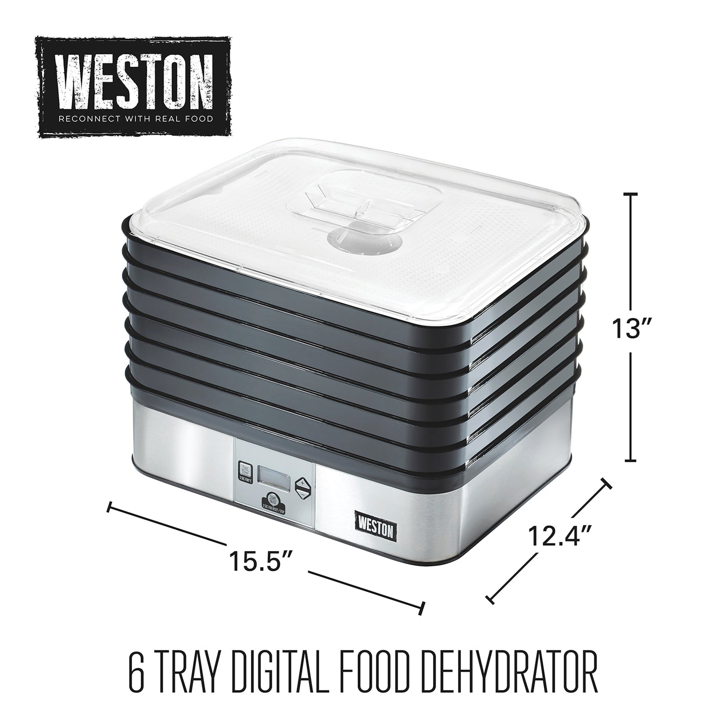 6-TRAY DIGITAL FOOD DEHYDRATOR PLUS