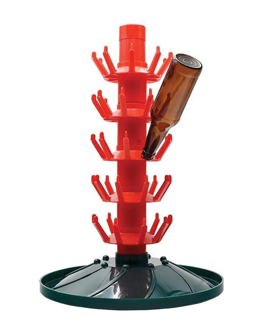 45 BOTTLE DRYING TREE WITH ROTATING BASE
