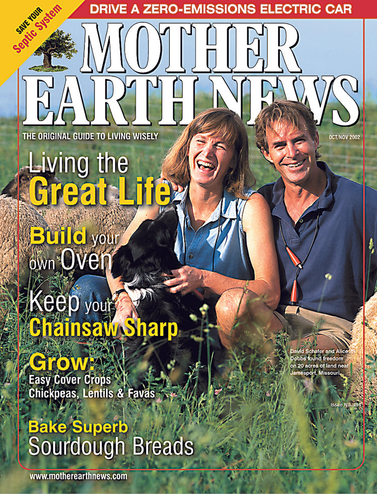 MOTHER EARTH NEWS MAGAZINE, OCTOBER/NOVEMBER 2002