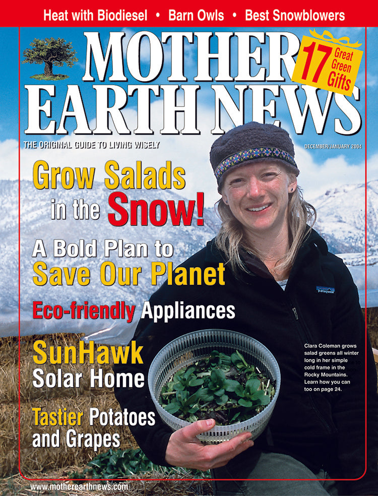 MOTHER EARTH NEWS MAGAZINE, DECEMBER 2003/JANUARY 2004