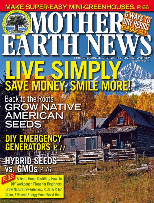MOTHER EARTH NEWS MAGAZINE, FEBRUARY/MARCH 2013 #256