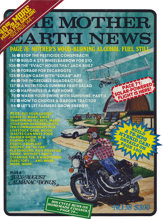 MOTHER EARTH NEWS MAGAZINE, JULY/AUGUST 1979 #58