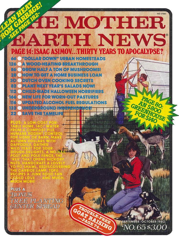 MOTHER EARTH NEWS MAGAZINE, SEPTEMBER/OCTOBER 1980 #65