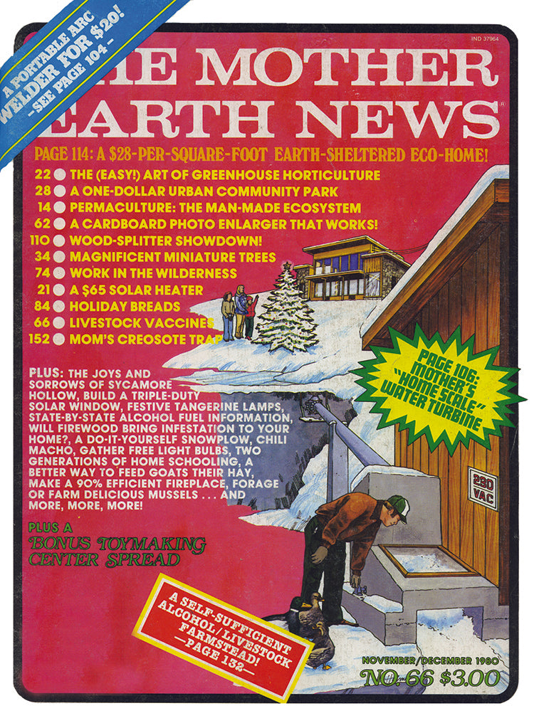 MOTHER EARTH NEWS MAGAZINE, NOVEMBER/DECEMBER 1980 #66