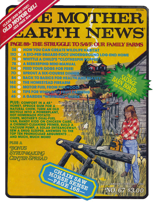 MOTHER EARTH NEWS MAGAZINE, JANUARY/FEBRUARY 1981 #67