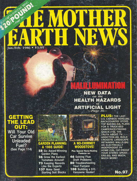 MOTHER EARTH NEWS MAGAZINE, JANUARY/FEBRUARY 1986 #97