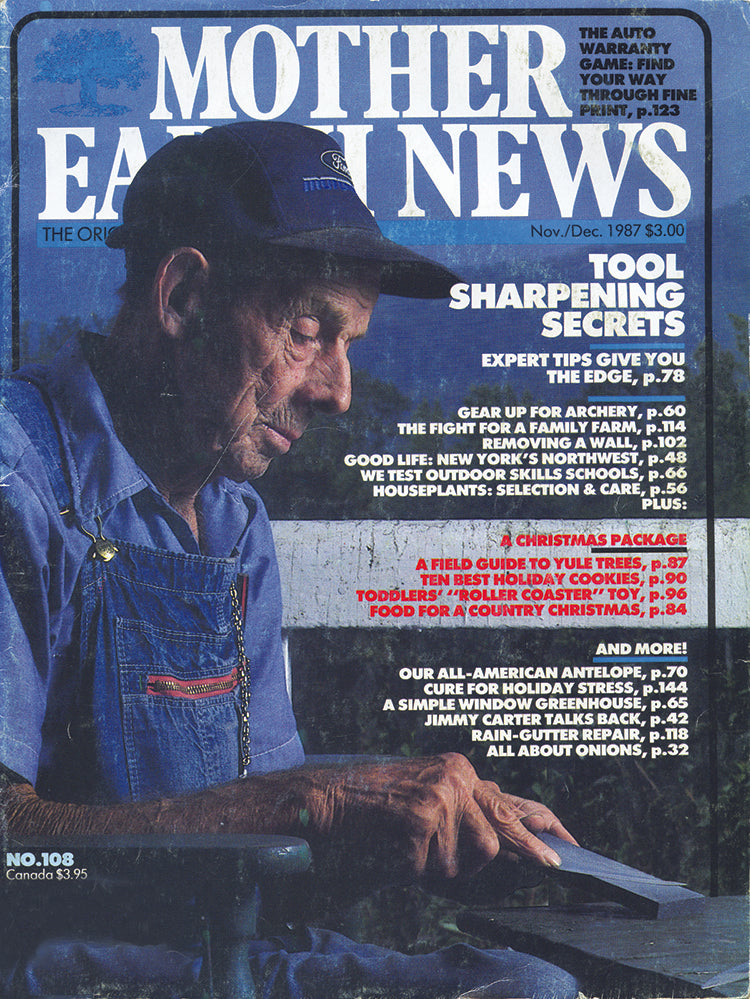 MOTHER EARTH NEWS MAGAZINE, NOVEMBER/DECEMBER 1987