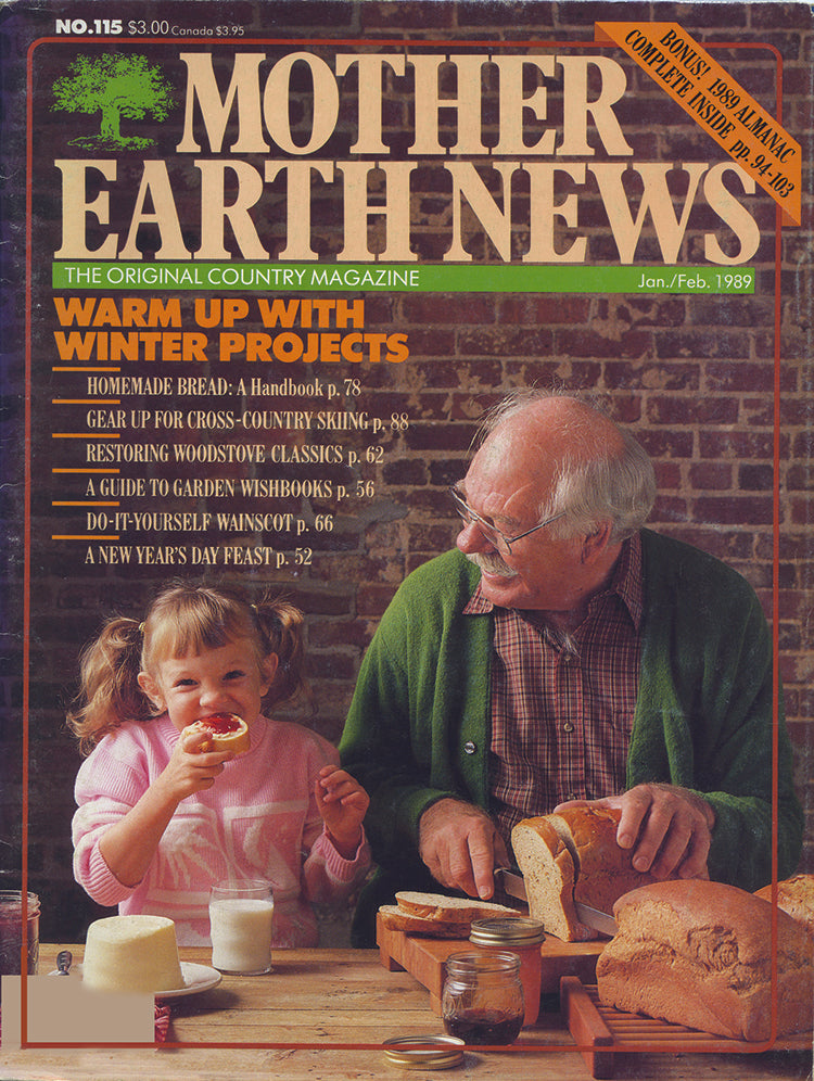 MOTHER EARTH NEWS MAGAZINE, JANUARY/FEBRUARY 1989