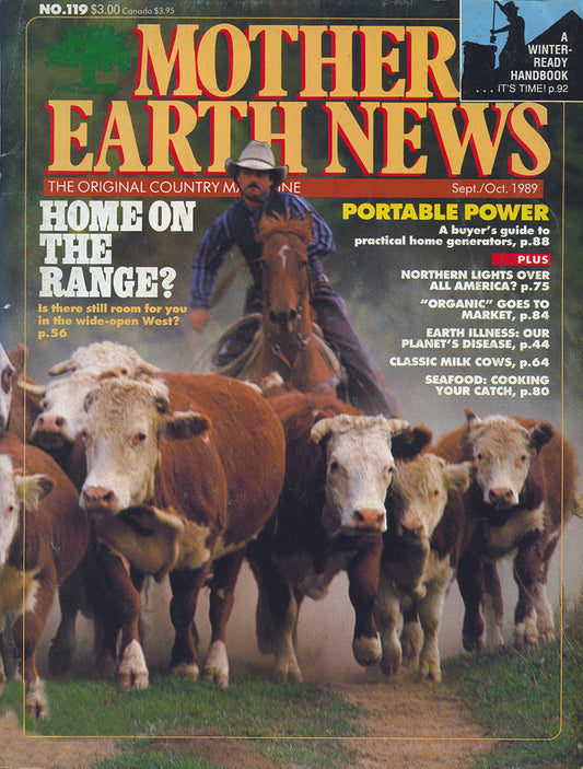 MOTHER EARTH NEWS MAGAZINE, SEPTEMBER/OCTOBER 1989 #119