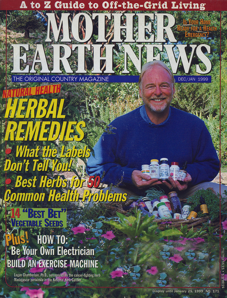 MOTHER EARTH NEWS MAGAZINE, DECEMBER 1998/JANUARY 1999